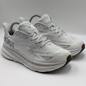 Hoka One One Clifton 9 Nimbus Cloud White Womens 8.5B (UK 7) Running Shoes